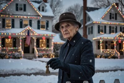 CHRISTMAS DINNER AT MY SON’S HOUSE TURNED INTO A QUIET HUMILIATION — UNTIL AN UNKNOWN CALLER SAID ONE LINE THAT SENT ME RACING HOME IN THE SNOW, AND WHAT I SAW ON MY OWN FRONT PORCH MADE MY HEART DROP STRAIGHT THROUGH THE FLOOR.