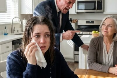 AT FAMILY DINNER, MY HUSBAND POURED HOT SOUP ON MY HEAD WHILE HIS MOTHER LAUGHED… AND WHEN HE SAID “YOU HAVE 10 MINUTES TO GET OUT,” I SAID, “YOU’RE RIGHT.” TEN MINUTES LATER… EVERYTHING CHANGED.