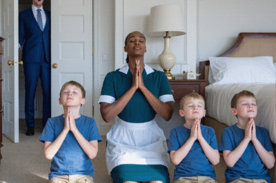 BILLIONAIRE ARRIVED UNANNOUNCED—AND WHAT HE SAW THE MAID DOING WITH HIS TRIPLETS STOPPED HIM COLD