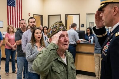 “THIS IS A BANK, NOT A CHARITY FOR FAKE WAR STORIES.”  That’s what the manager said—loud enough for the whole lobby to hear.