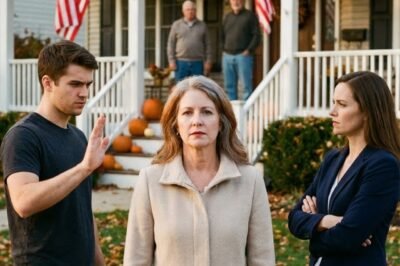 “SORRY, MOM—TODAY’S DINNER IS FOR FAMILY ONLY.” HE BLOCKED THE DOORWAY AND SAID IT LIKE A SCHEDULE CHANGE. I DIDN’T ARGUE. I TURNED AROUND AND WALKED AWAY—STILL HOLDING THE WARM PIE DISH LIKE IT WEIGHED A HUNDRED POUNDS.