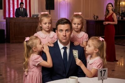 A Single Dad Sat Alone With Cold Tea—Then Three Little Girls Slid Into His Booth and Whispered, “Please… Pretend You’re Our Dad.”