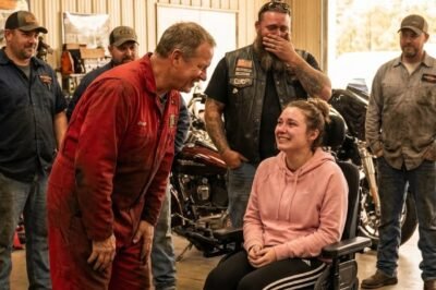 STRUGGLING MECHANIC HELPED A BIKER’S DAUGHTER WHEN NO ONE ELSE COULD — THE NEXT MORNING, 95 RIDERS SHOWED UP.