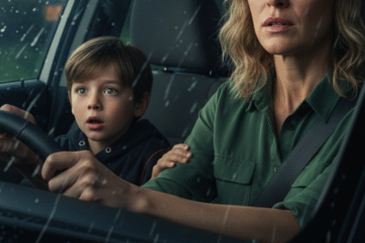 THE DOORBELL RANG—MY HUSBAND WAS HOME. MY SON GRABBED MY WRIST AND WHISPERED, “MOM. DON’T OPEN IT. WE HAVE TO GO. NOW.”