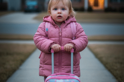 MY FOUR-YEAR-OLD STOOD IN THE DARK WITH A SUITCASE— AND CALLED THE WOMAN INSIDE “YOUR WIFE,” NOT “MOM.”