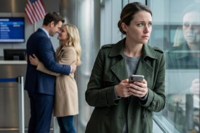 “I CAME TO THE AIRPORT TO SAY GOODBYE—AND CAUGHT MY HUSBAND SAYING, ‘SHE’S GOING TO LOSE EVERYTHING.’”