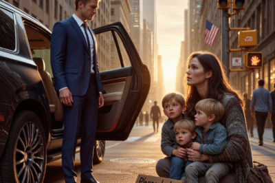 He Was Walking Into a Million-Dollar Morning—Then He Saw Her on the Sidewalk With Two Toddlers and Forgot How to Breathe.