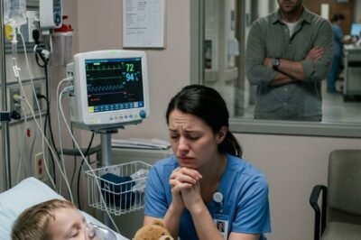 THE BILLIONAIRE FOLLOWED HIS MAID ONE RAINY NIGHT. WHAT HE SAW THROUGH THAT HOSPITAL GLASS CHANGED EVERYTHING.