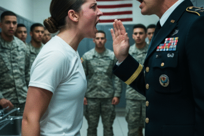 “FREEZE.”  He didn’t shout it. He spat it.  And when the SEAL general grabbed her by the hair like she was an example instead of a soldier… he had no idea he’d just ended his own legend in under ten seconds.