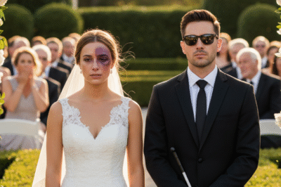 THEY CALLED ME A “MONSTER” ON MY WEDDING DAY… THEN MY “BLIND” HUSBAND WHISPERED: “OPEN YOUR EYES. I’M NOT.”