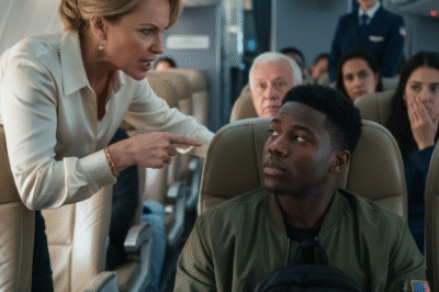 SHE THREW HIS BAG INTO THE AISLE—THEN THE PILOT STEPPED OUT AND SALUTED HIM.