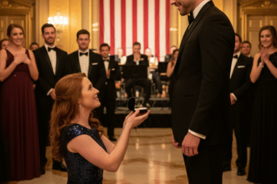 I WALKED INTO MY HUSBAND’S COMPANY GALA WITH AN ANNIVERSARY GIFT… AND WATCHED HIS BILLIONAIRE BOSS PROPOSE TO HIM ON ONE KNEE.