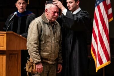 For 25 years, my stepfather broke his back mixing cement to pay for my PhD. “I’m just a laborer,” he’d say, handing me his crumpled savings, “but knowledge makes people listen.” At my graduation, he hid in the back in a borrowed suit. Then the Dean walked in, saw him—and froze.