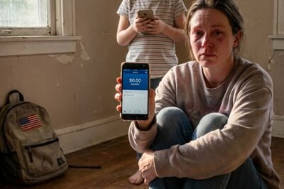 My sister drained every dollar I had and disappeared. I was sitting on the kitchen floor when my 9-year-old looked at me and said, “Mom… don’t cry. I already took care of it.” What happened next shook my sister in ways I never could.