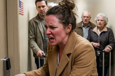 “OPEN THE DOOR. DON’T BE CHILDISH.”  That was my sister’s voice through my phone — right after she told me she needed my apartment for the weekend and right before eight people learned, in real time, that my boundaries were no longer theoretical.