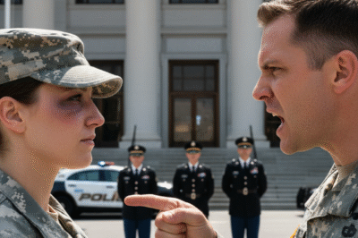 “YOU THINK YOU CAN TALK BACK TO ME?” The Captain shouted it across the mess hall. He thought he’d found an easy target. Then the Inspector General badge came out… and the room stopped breathing.
