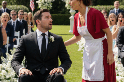HIS BRIDE RAN. THE GARDEN LAUGHED. AND A MAID STEPPED FORWARD.