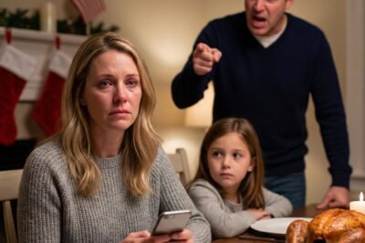 “Leave. And never come back.” My parents said it to me—and my eight-year-old—right in the middle of Christmas dinner. Five minutes later, the doorbell rang… and the room forgot how to breathe.