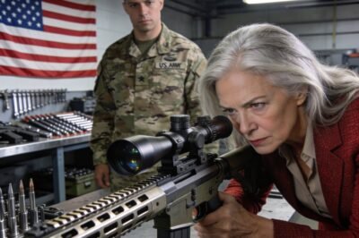 THE GENERAL WALKED PAST HER .50 CAL— THEN STOPPED DEAD WHEN HE SAW THE PIN.