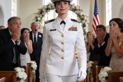 MY PARENTS CUT MY WEDDING DRESS IN HALF THE NIGHT BEFORE THE CEREMONY. SO I WALKED INTO THAT SMALL-TOWN CHURCH IN FULL NAVY WHITES—TWO SILVER STARS ON MY SHOULDERS.