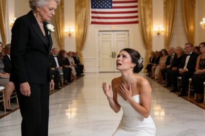 THE MUSIC CUT OFF. CHAMPAGNE GLASSES HUNG MID-AIR. AND IN THE CENTER OF HER OWN WEDDING RECEPTION, THE BRIDE WAS TOLD TO KNEEL.