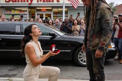 “PLEASE… MARRY ME.” A BILLIONAIRE SINGLE MOM SAID IT TO A HOMELESS MAN. HIS ANSWER MADE THE WHOLE STREET GASP.