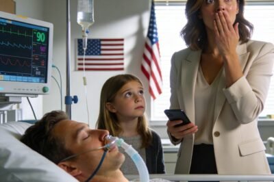 MY HUSBAND WAS IN A COMA. MY DAUGHTER LEANED IN AND WHISPERED, “Mom… he’s awake. He’s pretending.”