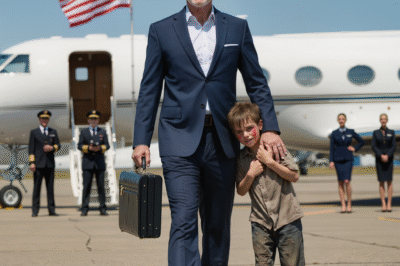 A BAREFOOT KID GRABBED A BILLIONAIRE AT THE AIRPORT AND SAID ONE SENTENCE— WHAT THEY FOUND ON THE PLANE SECONDS LATER STOPPED THE WORLD.