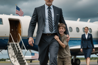 A BAREFOOT 12-YEAR-OLD STOPPED A BILLIONAIRE AT THE AIRPORT AND SAID, “PLEASE… DON’T GET ON THAT PLANE.” WHAT THEY FOUND INSIDE THE JET MINUTES LATER LEFT EVERYONE SILENT.