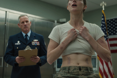 SHE LIFTED HER SHIRT TO SHOW THE INJURY — AND THE ADMIRAL WENT SILENT WHEN HE SAW THE SCARS ALONG HER RIBS.