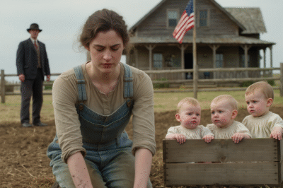 HE LEFT HER TO CHASE MILLIONS — AND CAME BACK TO FIND THREE CHILDREN STANDING IN THE FIELDS BESIDE HER.