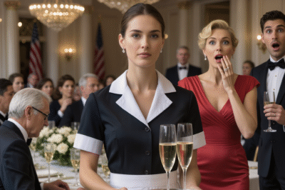 MY HUSBAND MADE ME WEAR A CATERING APRON AT HIS PROMOTION PARTY— THEN INTRODUCED HIS MISTRESS WHILE I SERVED DRINKS.