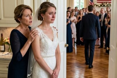 MY MOTHER TUCKED ME INTO THE KITCHEN DURING MY SISTER’S WEDDING PHOTOS LIKE I WAS SOMETHING THAT NEEDED TO BE HIDDEN. “Just for a little while,” she whispered, smoothing the lie like it was silk. “Only until the important guests clear out.”