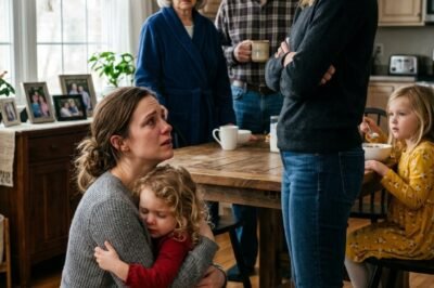 “MOM… I WAS JUST HUNGRY.” My four-year-old daughter whispered those words after sitting in my niece’s chair during breakfast. Seconds later, my sister did something no one in that kitchen expected. And when my parents told me to “stop making a scene”…