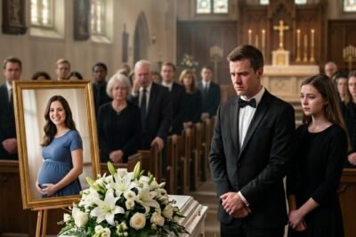 HE BROUGHT HIS MISTRESS TO HIS PREGNANT WIFE’S FUNERAL. THEN HER LAWYER OPENED THE WILL… AND THE ENTIRE CHURCH FROZE. The doors of the little Texas church hadn’t even stopped swinging when the whispers began.