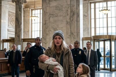 A HOMELESS MOTHER WALKED INTO THE BANK HOLDING AN OLD METAL CARD SHE’D FOUND IN HER PURSE… HOPING MAYBE IT WAS WORTH ENOUGH FOR A LITTLE CASH.