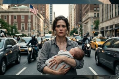 I STOPPED AT A RED LIGHT… AND SAW MY DAUGHTER BEGGING WITH HER BABY IN HER ARMS.  The doctor had just warned me about my blood pressure.