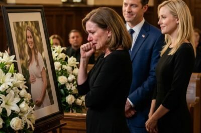 I WALKED INTO MY EIGHT-MONTH-PREGNANT DAUGHTER’S FUNERAL… AND FOUND HER HUSBAND SMILING BESIDE THE COFFIN WITH ANOTHER WOMAN ON HIS ARM. I smelled lilies before I saw him.