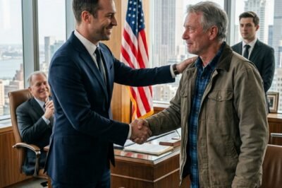 I WAS A TIRED TRUCKER IN A MIDNIGHT STORM. I TOWED A STRANDED FAMILY FOR FREE. TWO WEEKS LATER, THAT SAME MAN WAS SITTING IN MY BOSS’S OFFICE.  It was 2:00 a.m.