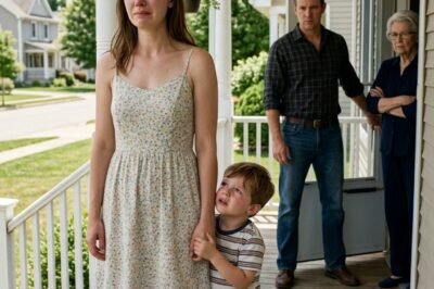 “YOU POOR PARASITES. LET’S SEE HOW YOU SURVIVE WITHOUT ME.”  That’s what my husband said as he slammed the door on me and our four-year-old son.