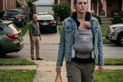 MY FATHER SAW ME LIMPING DOWN THE STREET WITH A BABY ON MY HIP AND GROCERIES IN MY HAND. “Where’s your car?” he asked. When I whispered, “Luis’s mother took it… she said I should be grateful they’re letting us stay there,” he didn’t argue.