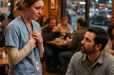 “I’M SORRY… I’M STILL IN MY WORK UNIFORM.” SHE WHISPERED IT ON A BLIND DATE.  Hospital scrubs.