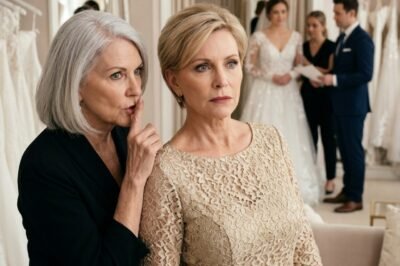 BEFORE MY DAUGHTER’S WEDDING, THE BOUTIQUE OWNER GRABBED MY ARM AND WHISPERED ONE WORD: “HIDE.”