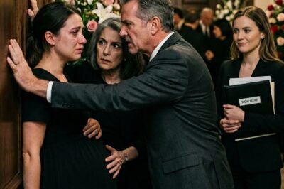 AT MY HUSBAND’S FUNERAL, MY MOTHER-IN-LAW DIDN’T OFFER A HUG.  She shoved a folder into my hands between the funeral wreaths and whispered:  “Sign the house and car over to Lydia.”