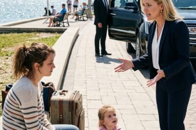 I FOUND MY DAUGHTER ON A PARK BENCH WITH TWO SUITCASES AND A FOUR-YEAR-OLD IN HER LAP. When I asked why she wasn’t at my company, she looked at me like someone who had been holding herself together by one last thread and whispered: “My father-in-law said our family doesn’t fit their name.”