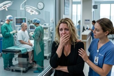 “YOUR HUSBAND IS IN SURGERY,” THEY SAID. A NURSE GRABBED MY ARM AND WHISPERED: “HIDE… IT’S A TRAP.”  I ran down the hospital corridor so fast the fluorescent lights blurred above me.
