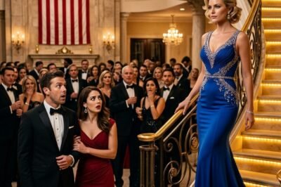 HE LEFT HIS WIFE AT HOME AND BROUGHT HIS SECRETARY TO THE GALA — THEN HIS WIFE WALKED IN… AND THE ROOM CHOSE HER.  The Grand Hotel ballroom was loud in that expensive way.