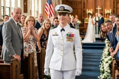 THE NIGHT BEFORE MY WEDDING, MY PARENTS CUT MY DRESS IN HALF. SO I WALKED INTO A SMALL-TOWN CHURCH IN FULL NAVY WHITES — TWO SILVER STARS ON MY SHOULDERS — AND WATCHED MY FATHER’S FACE DRAIN OF COLOR.
