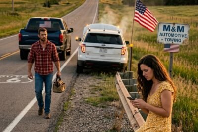 CHRISTMAS EVE. DESERTED HIGHWAY. HE STOPPED TO HELP A STRANGER — NOT KNOWING WHO SHE REALLY WAS. The engine died with a cough.