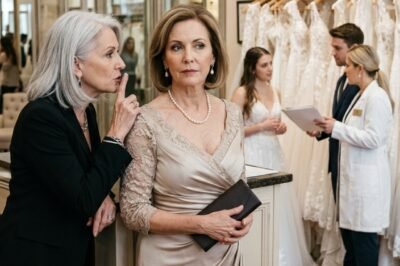 THE BOUTIQUE OWNER GRABBED MY ARM AND WHISPERED ONE WORD: “HIDE.” FIVE MINUTES LATER… I HEARD MY OWN NAME IN A PLAN THAT WAS NEVER MEANT FOR ME TO HEAR. Two days before my daughter’s wedding, I walked into a boutique on Greenwich Avenue to pick up my gown.